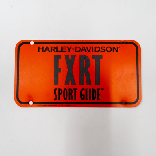 1980's Harley Davidson FXR Dealer Showroom Display License Plate