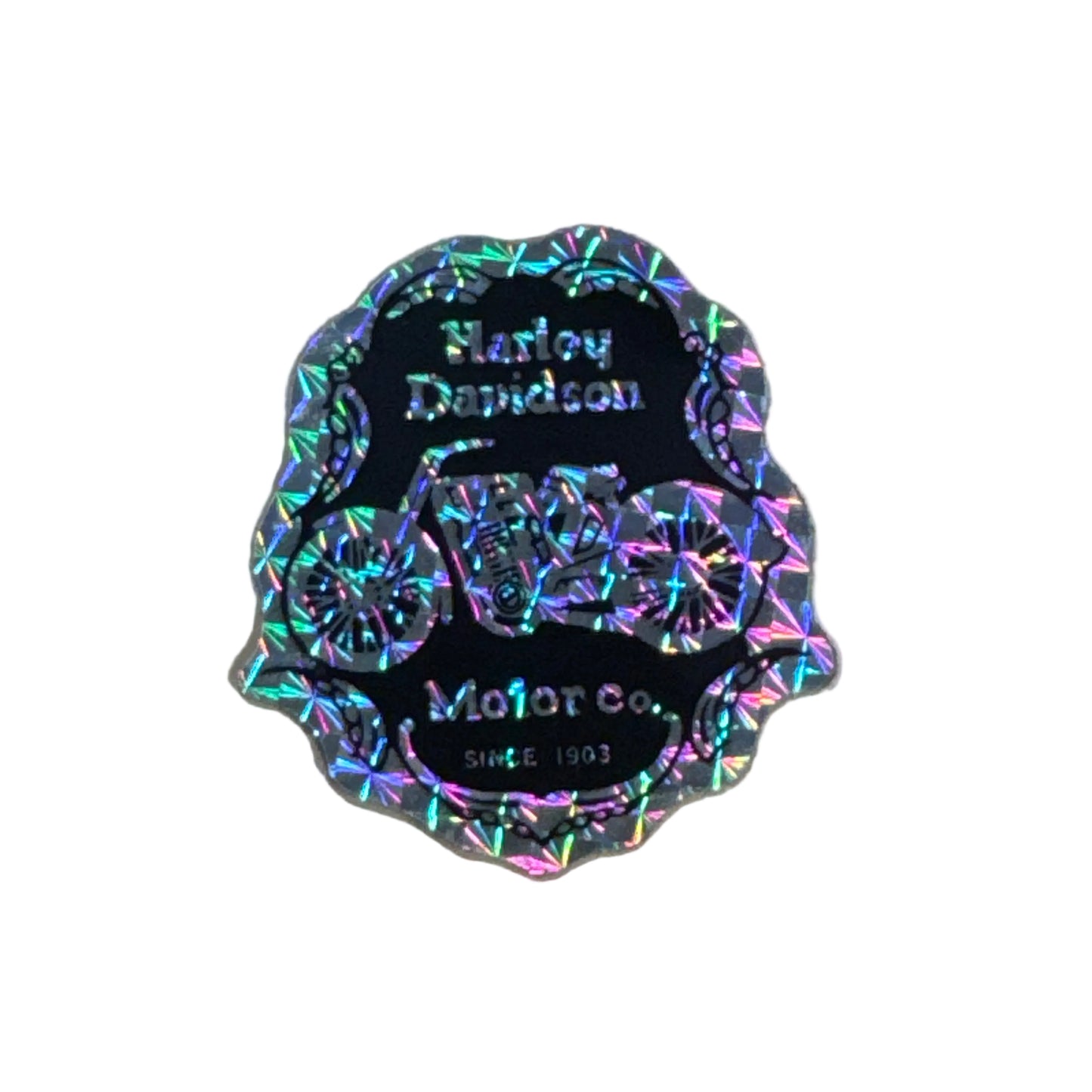 Harley-Davidson Silver Holographic Sticker