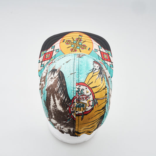 Vintage Southwestern Wildlife Five Panel Camp Hat