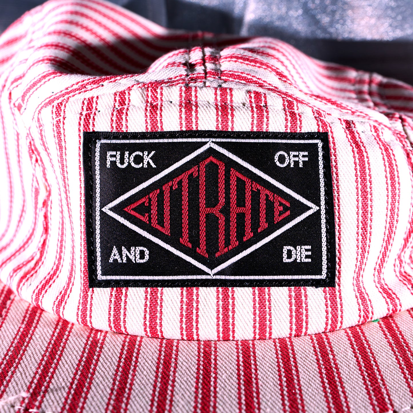 Engineer Striped Hickory 5 Panel Hat