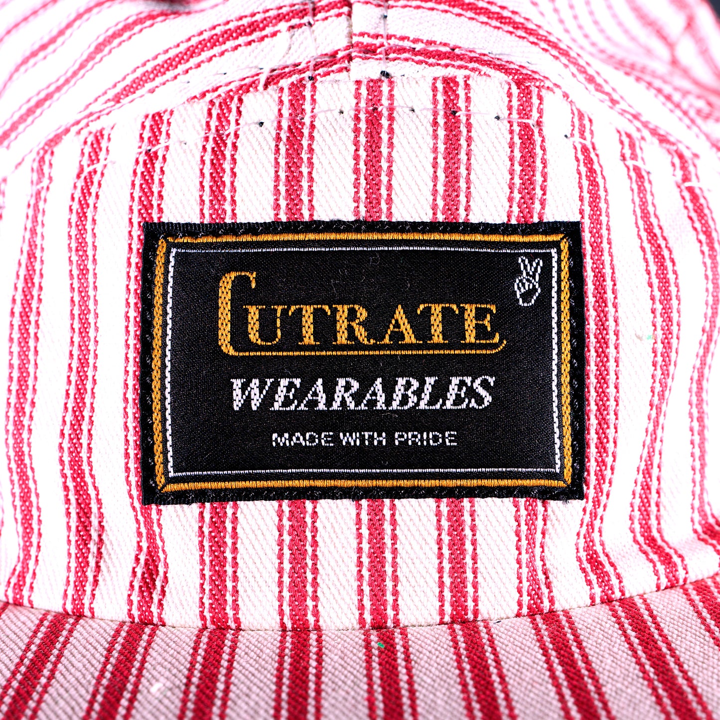 Engineer Striped Hickory 5 Panel Hat
