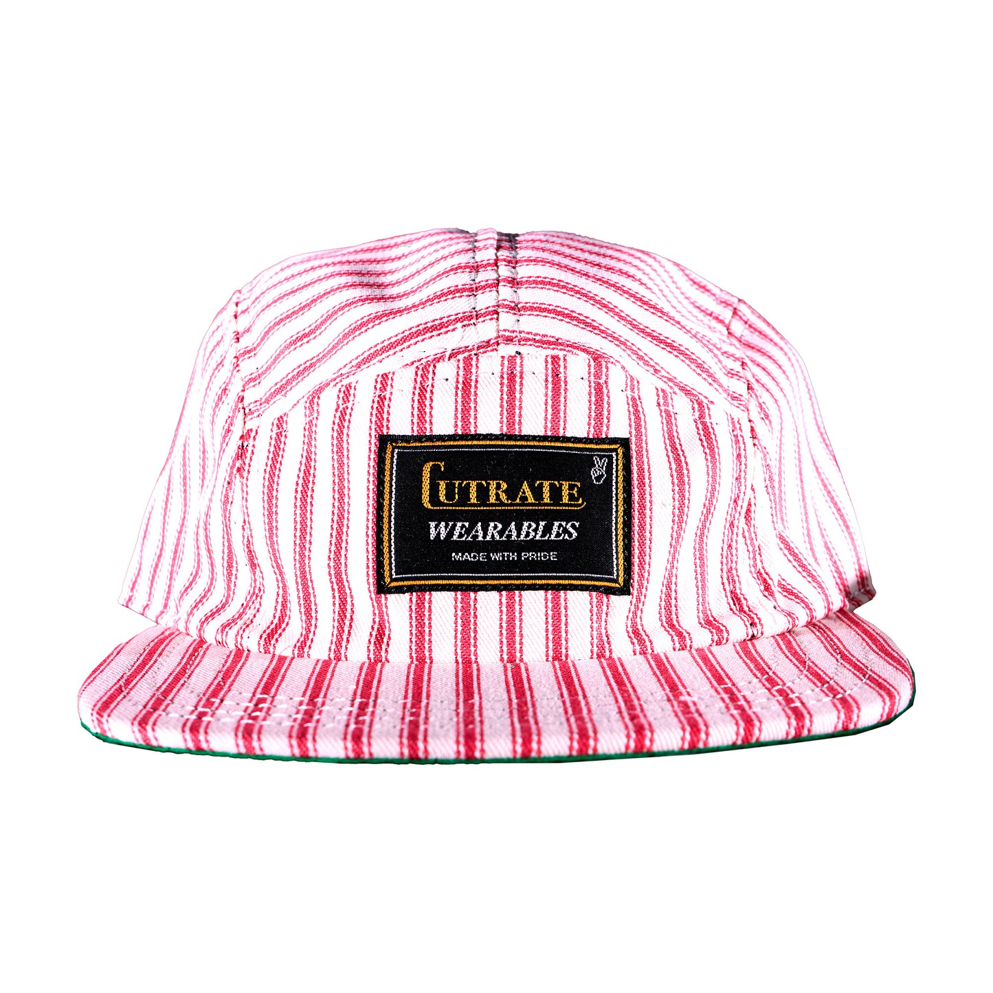 Engineer Striped Hickory 5 Panel Hat