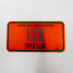 1980's Harley Davidson FXR Dealer Showroom Display License Plate