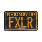 Vintage 1988 Harley FXR Dealer License Plate Sign – Original Paper Display