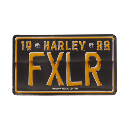 Vintage 1988 Harley FXR Dealer License Plate Sign – Original Paper Display