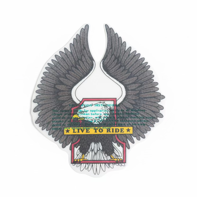 Live to Ride Eagle Window Vinyl Decal