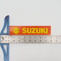 Suzuki Vintage Logo Sticker - Red & Yellow 80s