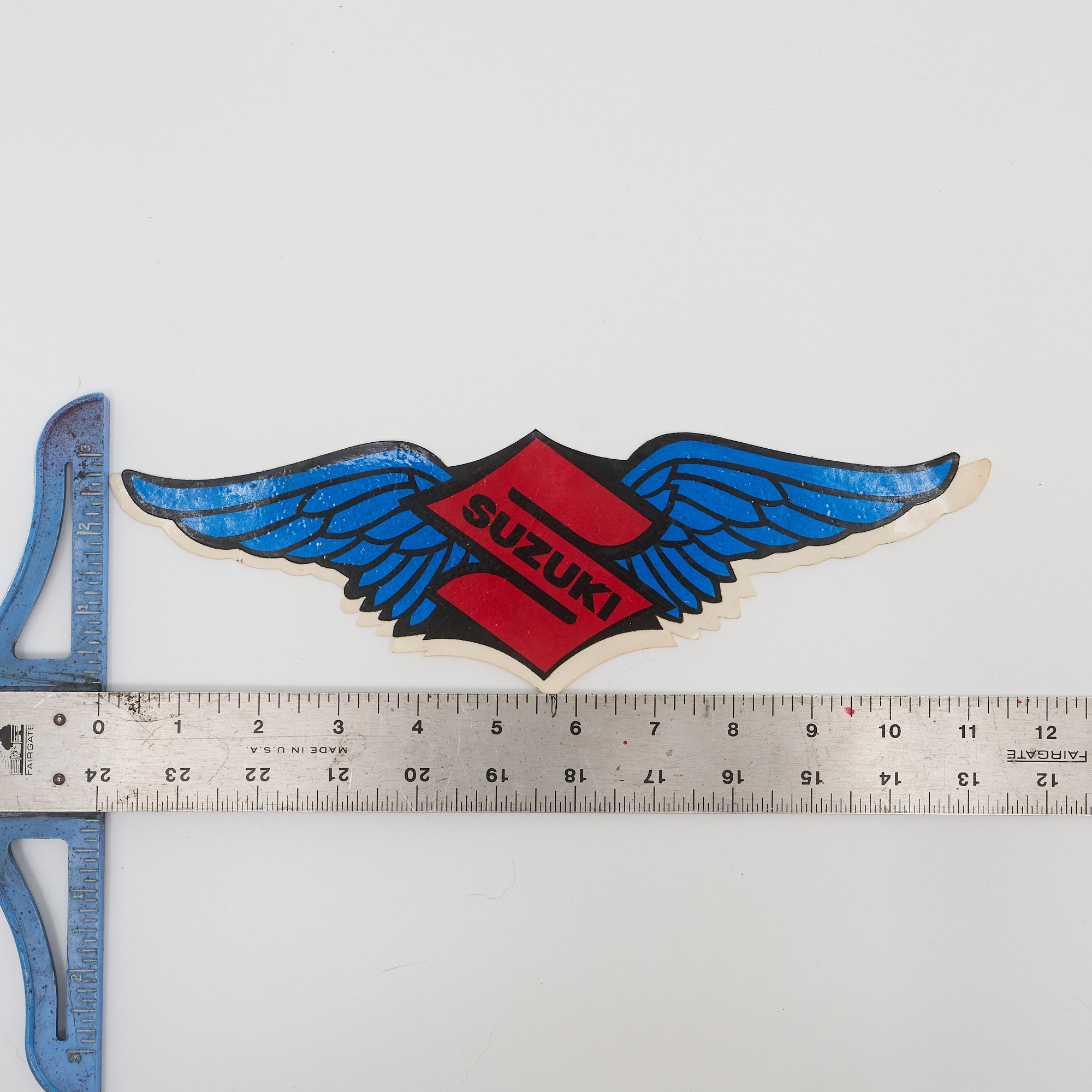 Suzuki Wings Logo Sticker - Blue & Red
