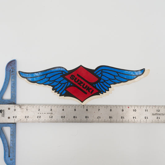 Suzuki Wings Logo Sticker - Blue & Red