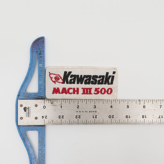 Kawasaki MACH III 500 Patch - Vintage Racing Logo