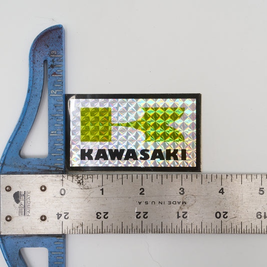 Kawasaki K Logo Sticker Small - Reflective Green