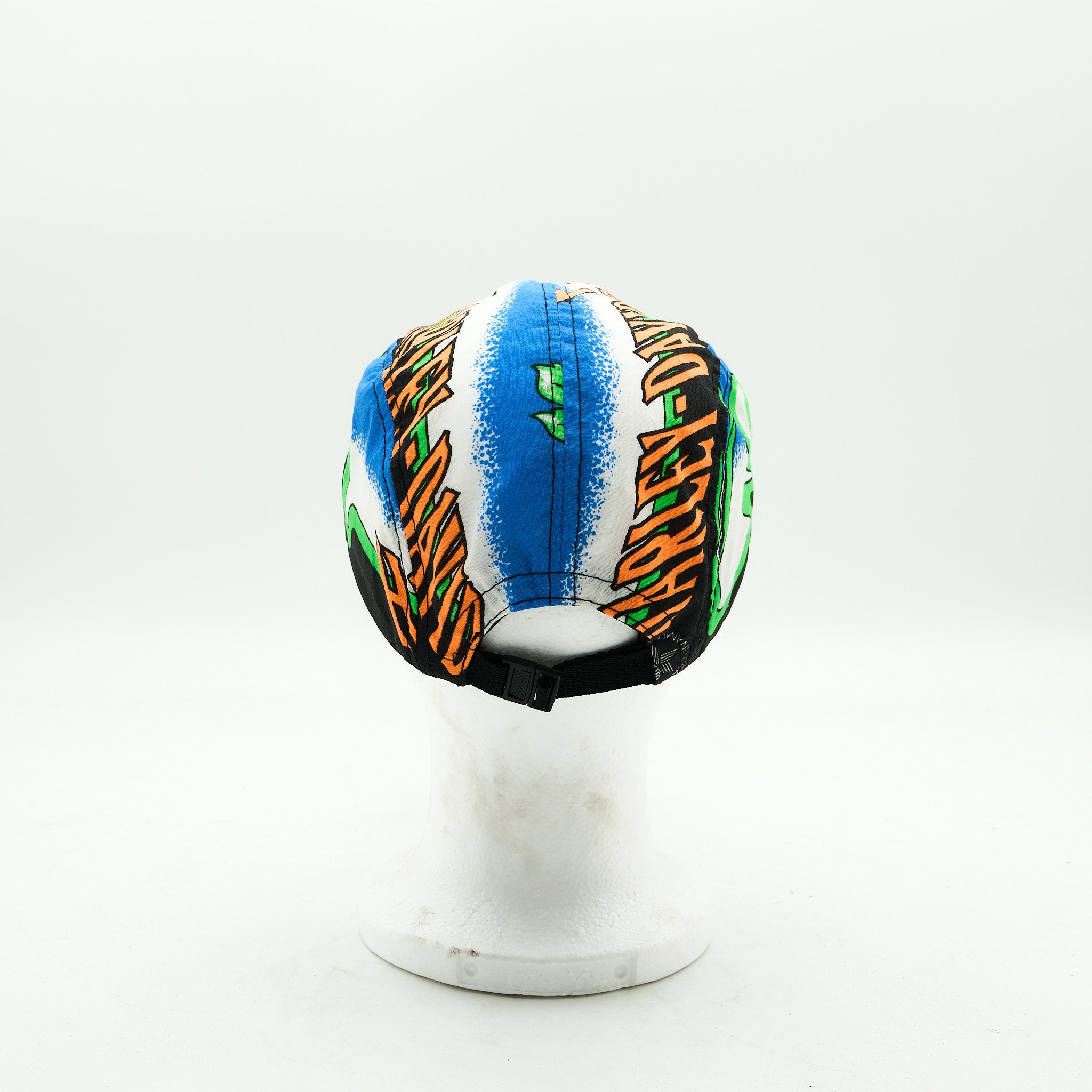 Harley Davidson Green, Blue and Orange Five Panel Camp Hat