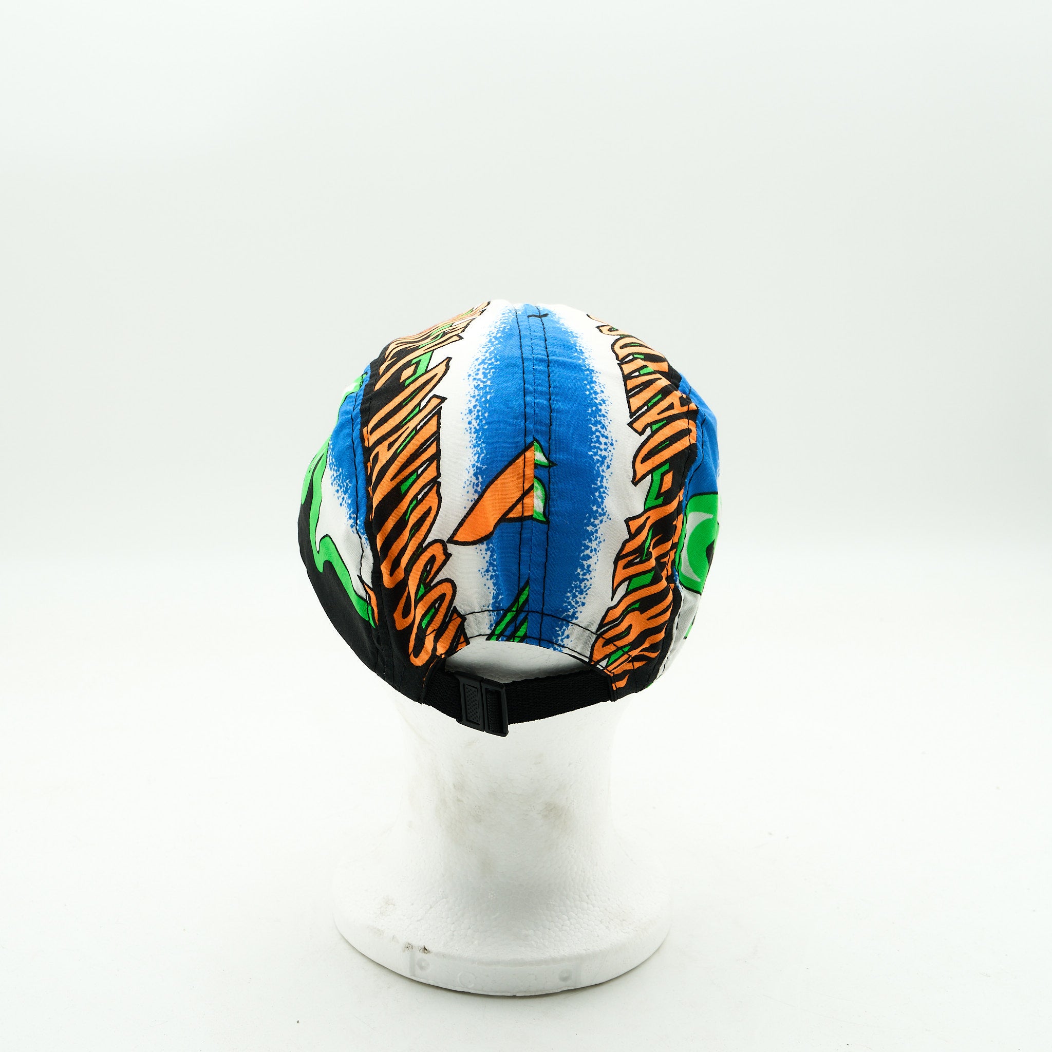 Harley Davidson Green, Blue and Orange Five 2 Panel Camp Hat