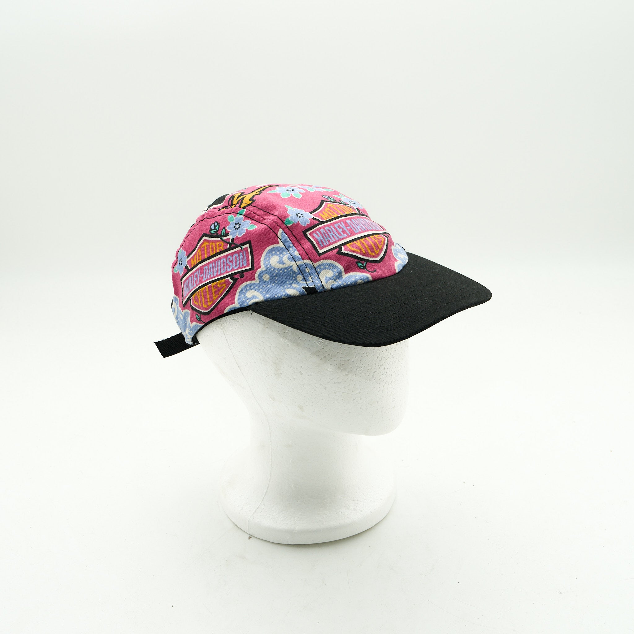 Harley Davidson Womens Pink HD Three Panel Camp Hat