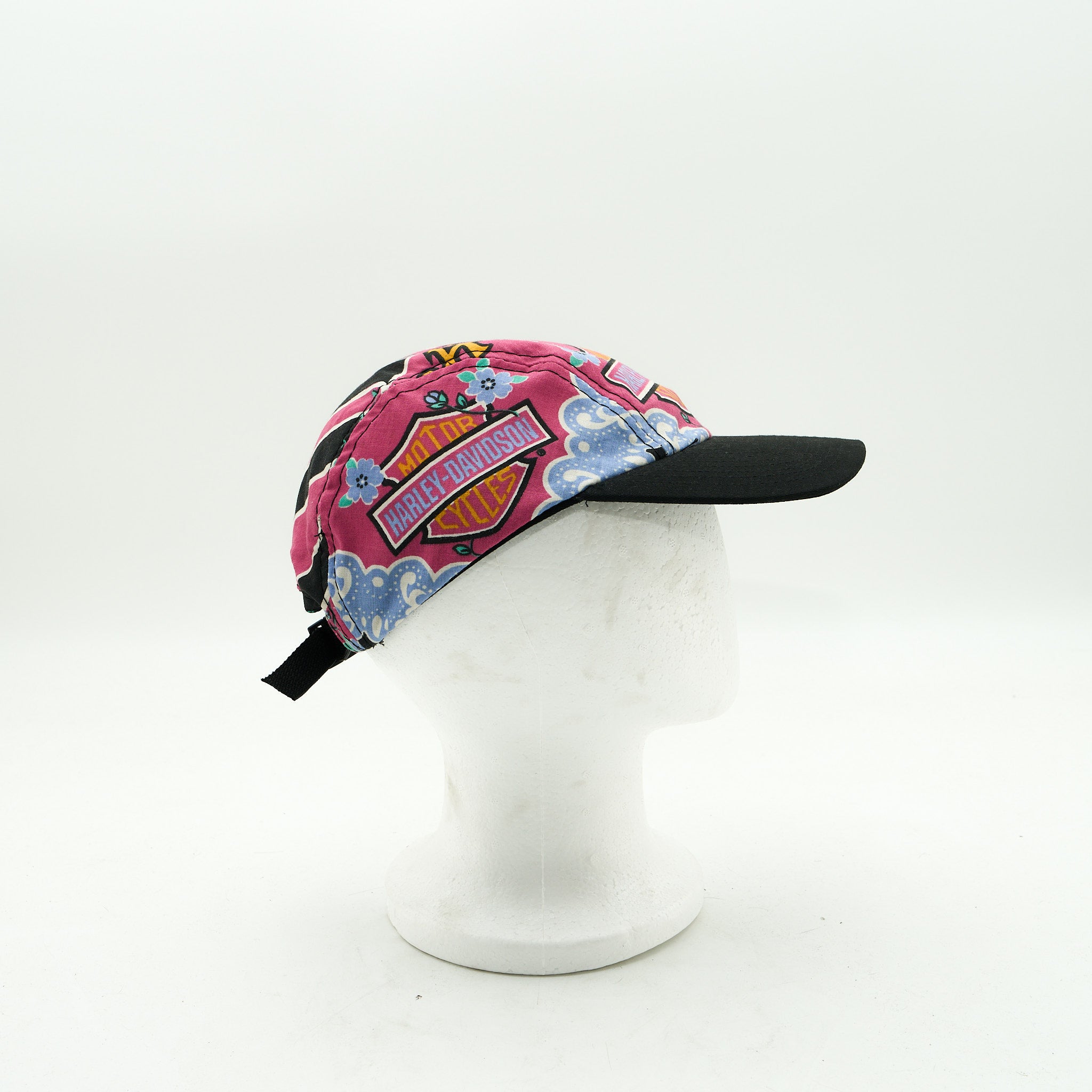 Harley Davidson Womens Pink HD Three Panel Camp Hat