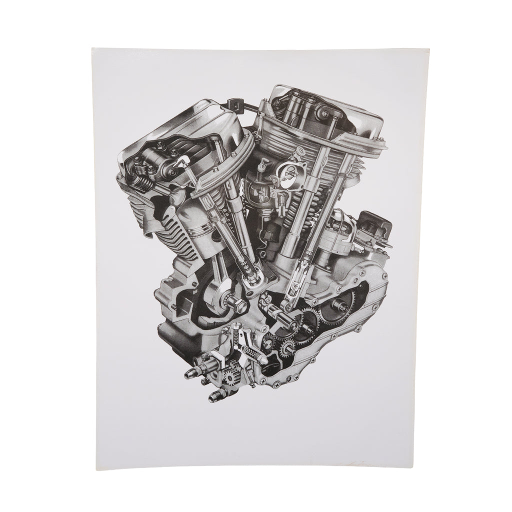 HD Engine Diagram Posters