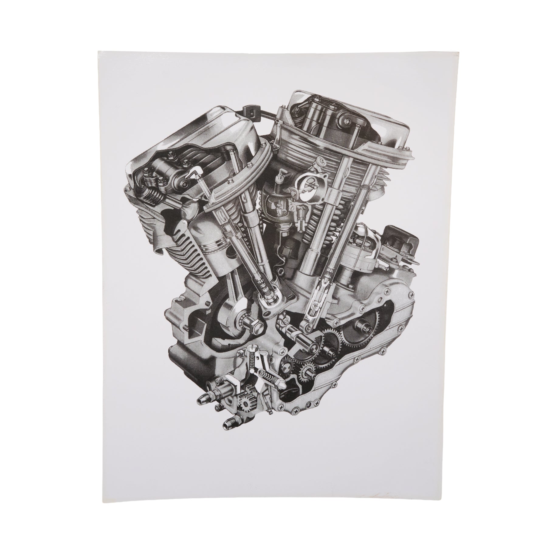 HD Engine Diagram Posters