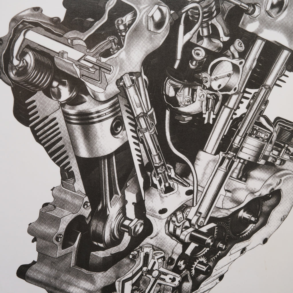 HD Engine Diagram Posters