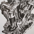 HD Engine Diagram Posters