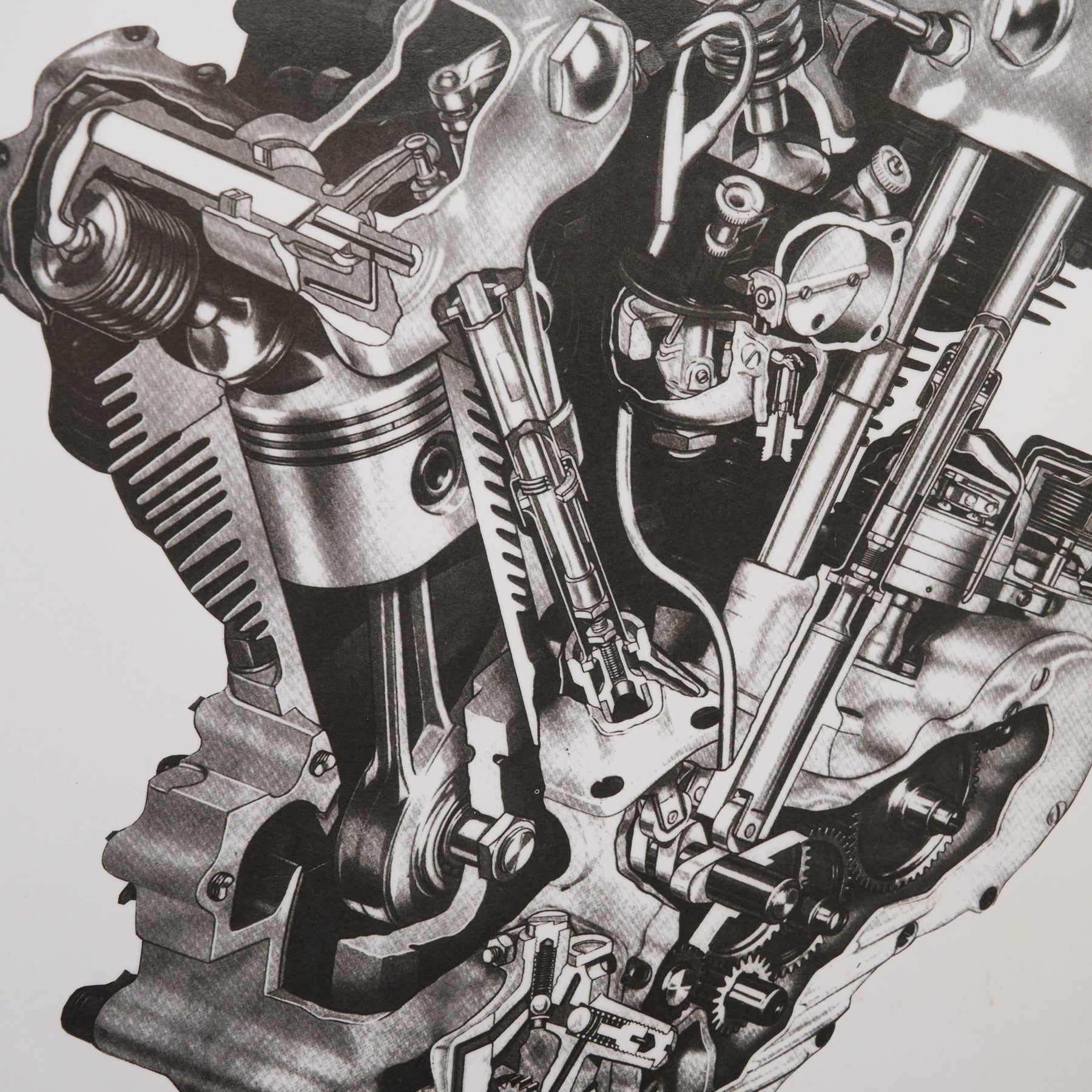 HD Engine Diagram Posters
