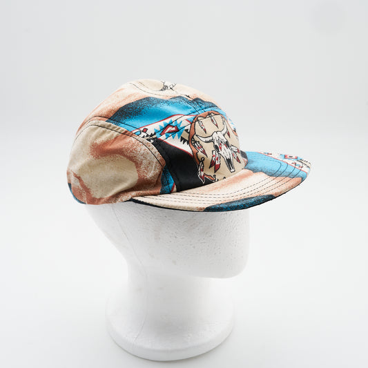 Vintage Southwestern Rider and Horse Five Panel Camp Hat