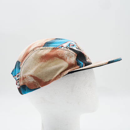 Vintage Southwestern Rider and Horse Five Panel Camp Hat