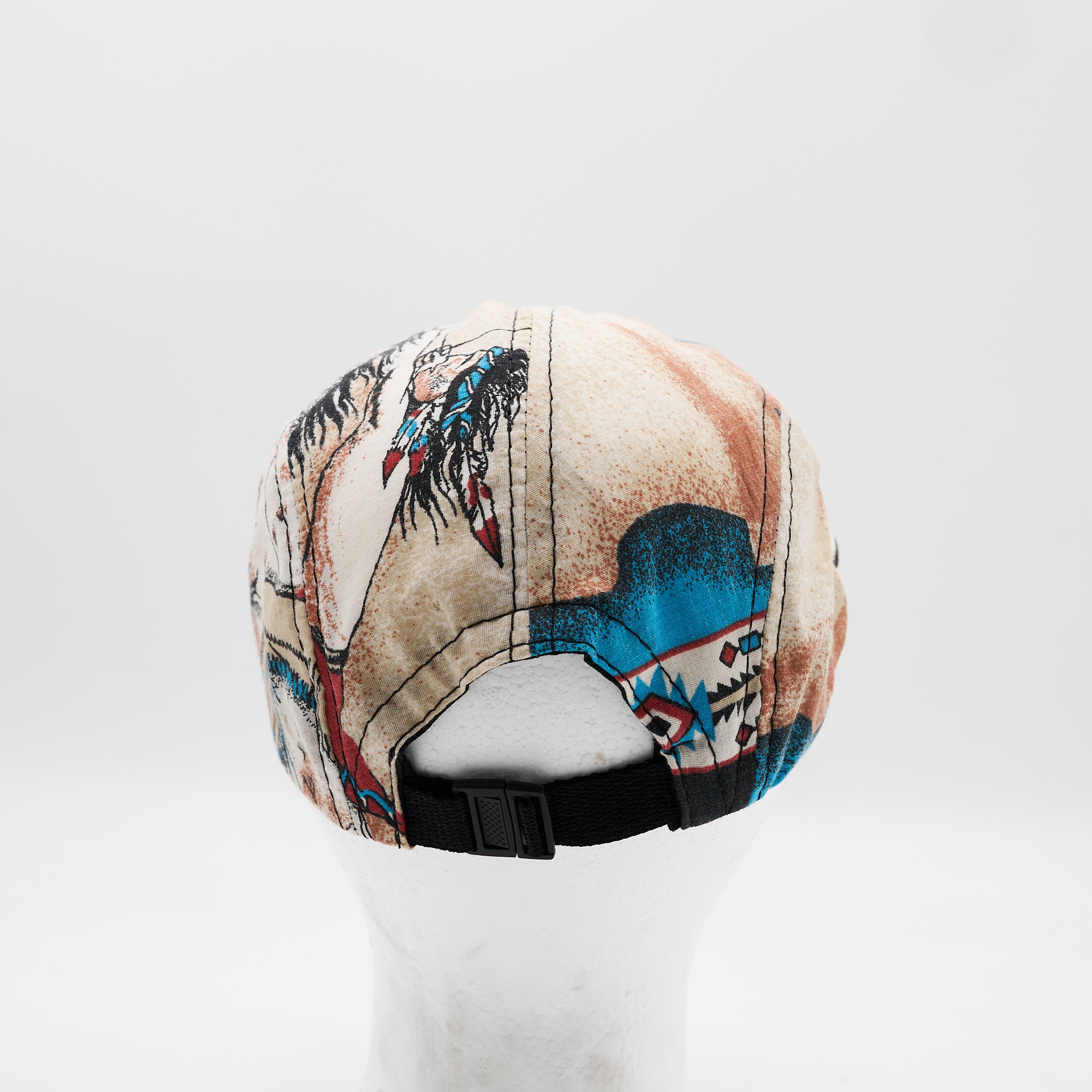 Vintage Southwestern Rider and Horse Five Panel Camp Hat