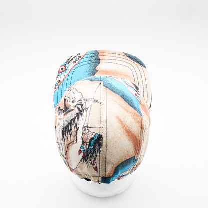 Vintage Southwestern Rider and Horse Five Panel Camp Hat