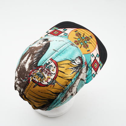 Vintage Southwestern Wildlife Five Panel Camp Hat