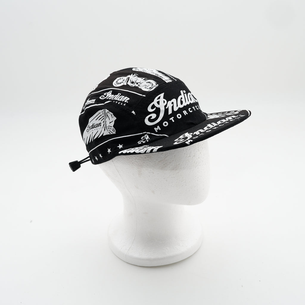 Indian Motorcycle Logo Graphic Five Panel Camp Hat