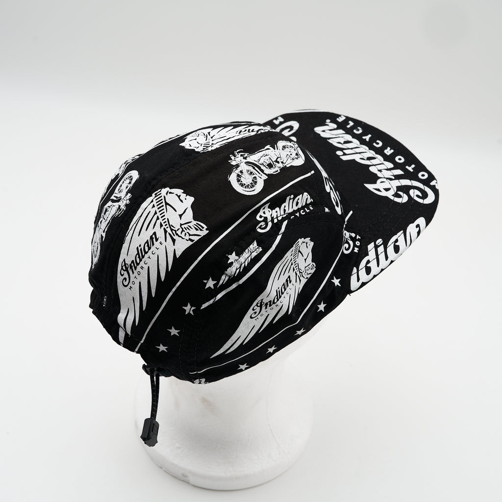 Indian Motorcycle Logo Graphic Five Panel Camp Hat