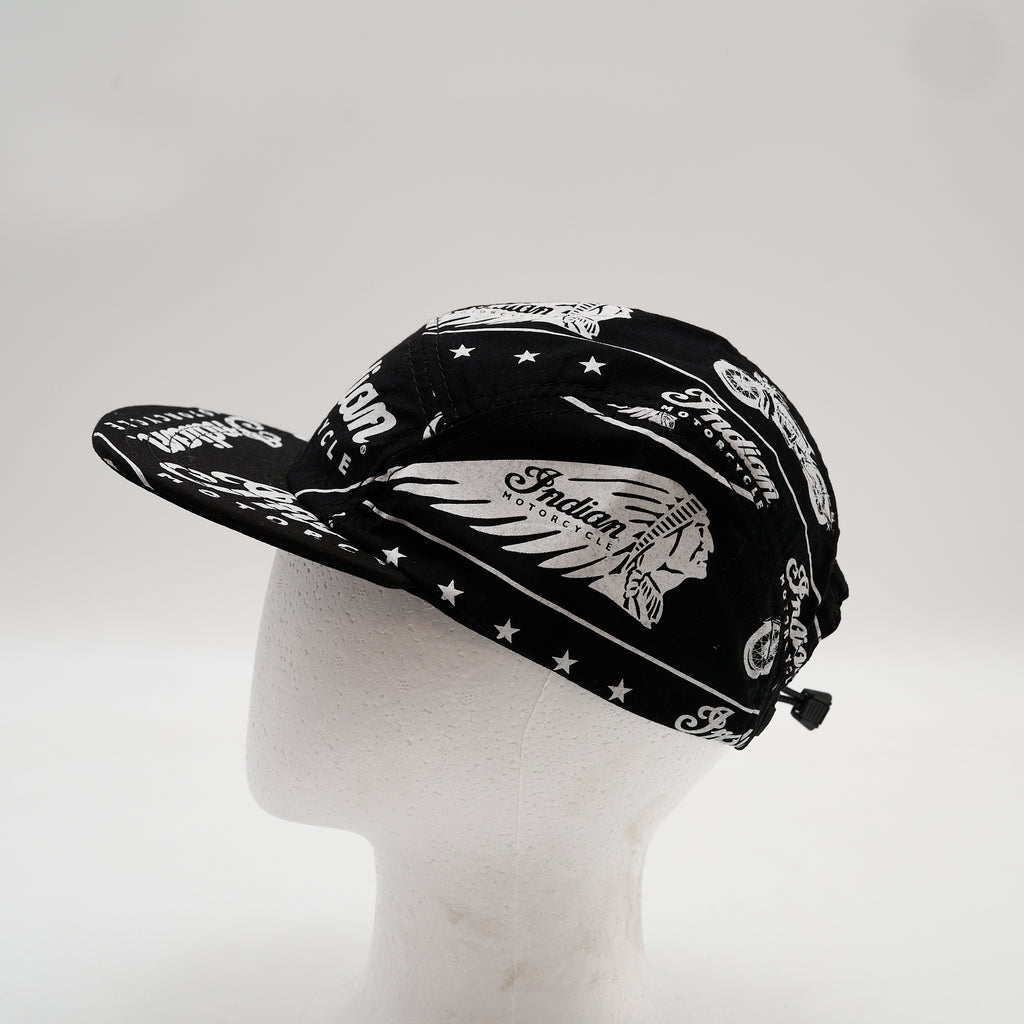 Indian Motorcycle Logo Graphic Five Panel Camp Hat