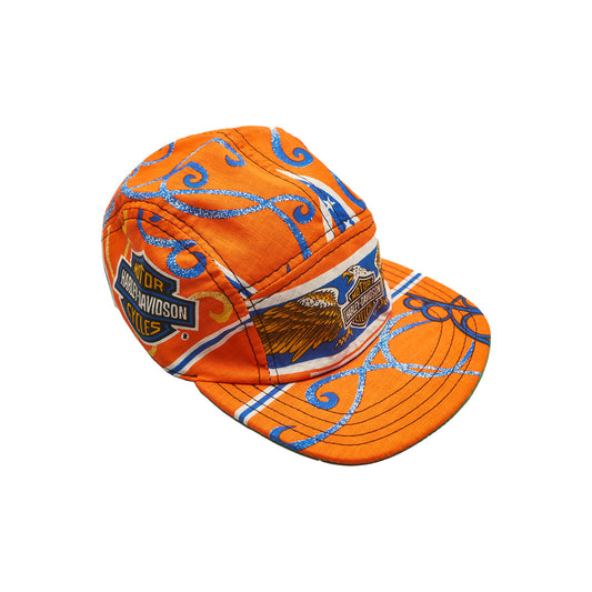 Orange Eagle 5-Panel Camp Hat