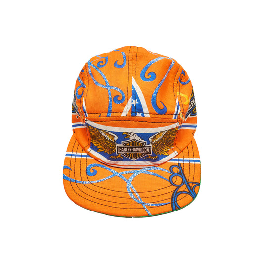Orange Eagle 5-Panel Camp Hat