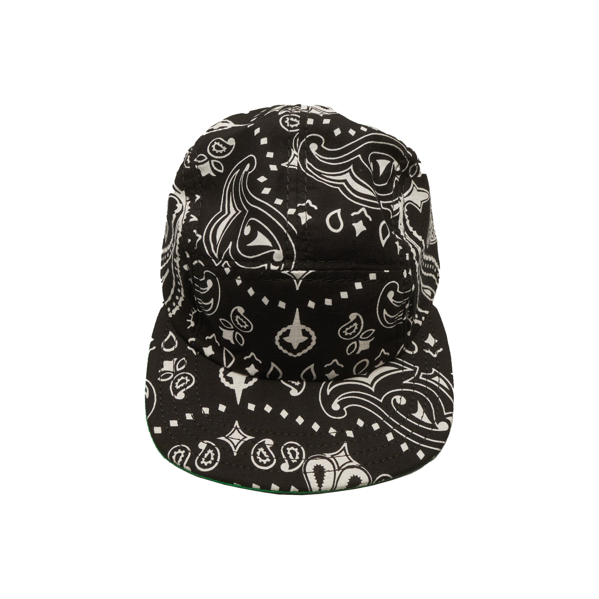 Black Paisley 5-Panel Camp Hat
