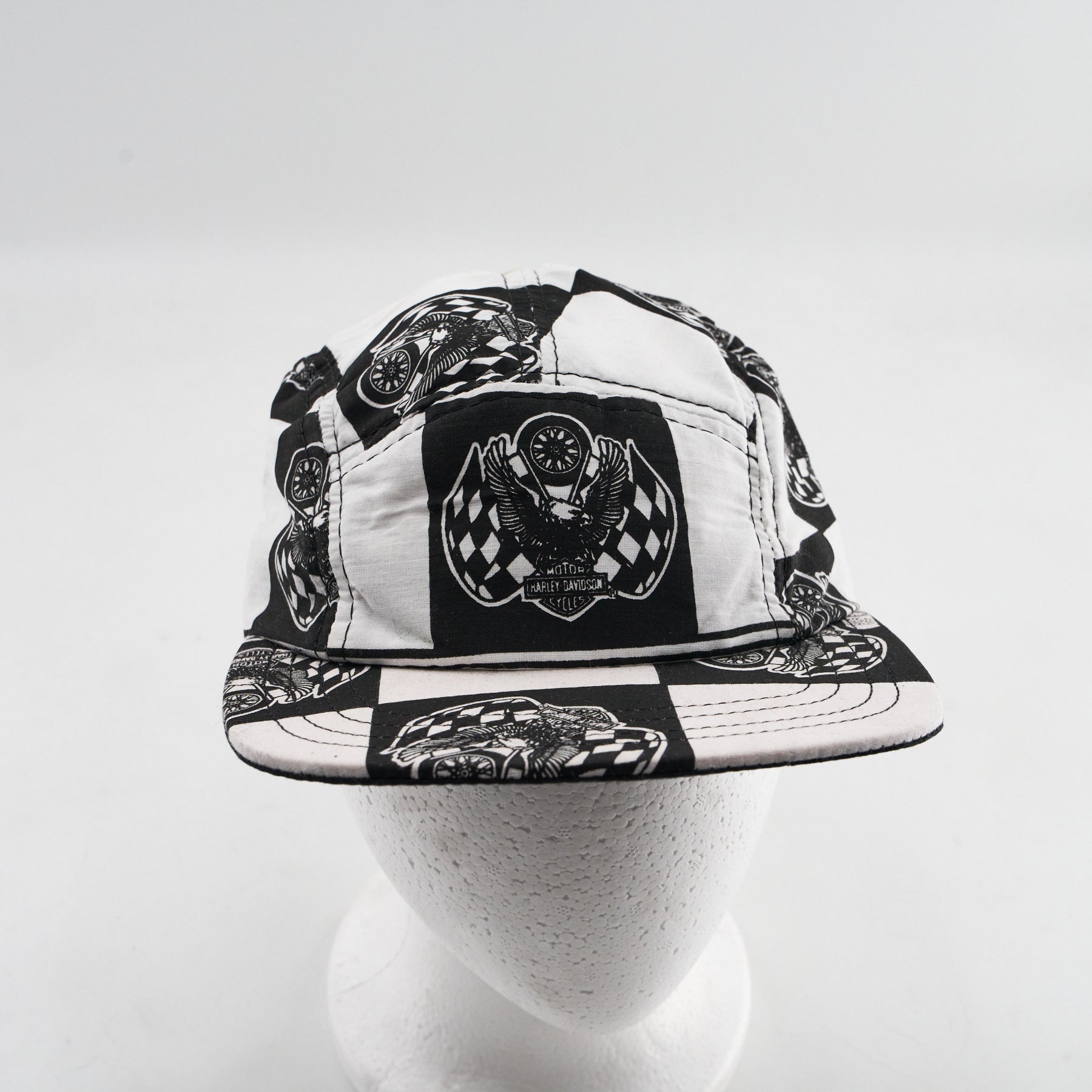 Harley-Davidson Race Checkers #1 5-Panel Camp Hat