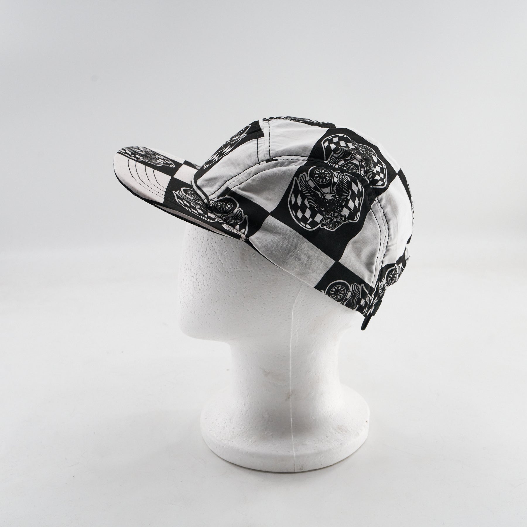 Harley-Davidson Race Checkers #1 5-Panel Camp Hat