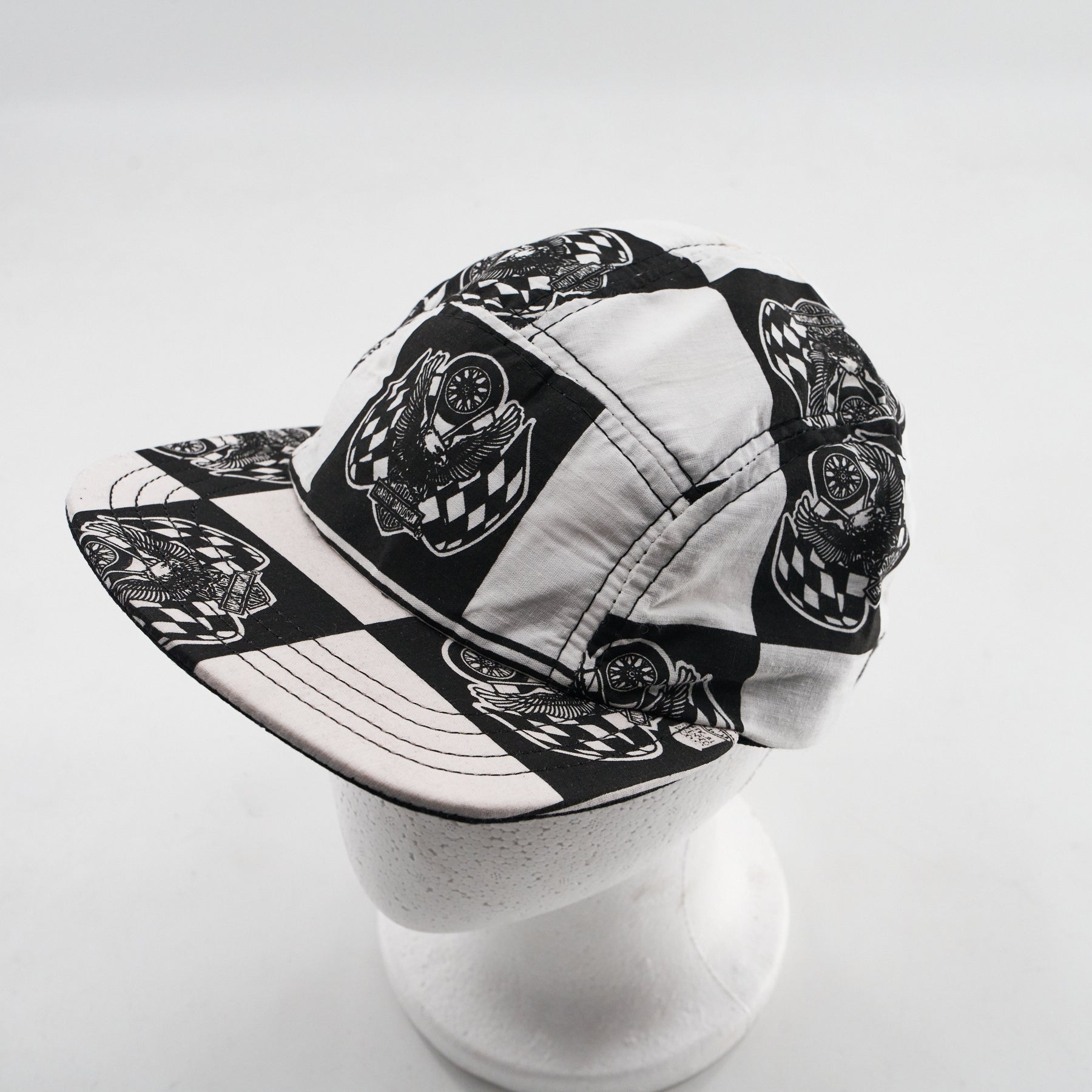 Harley-Davidson Race Checkers #1 5-Panel Camp Hat