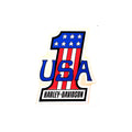 Harley-Davidson Number 1 USA Waterslide Decal