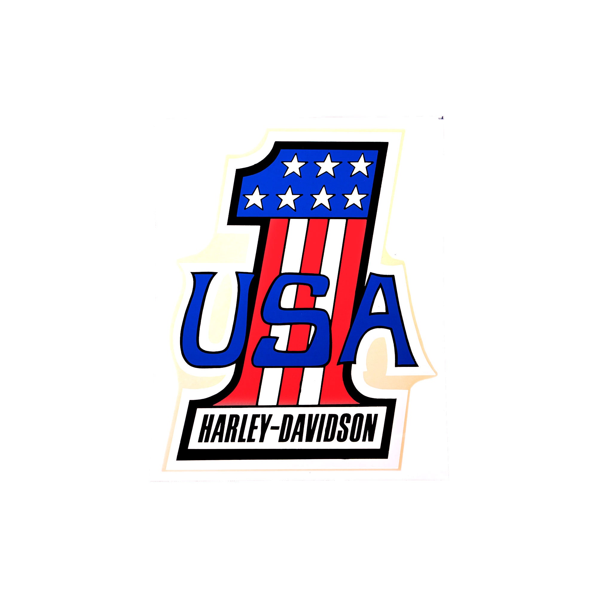 Harley-Davidson Number 1 USA Waterslide Decal
