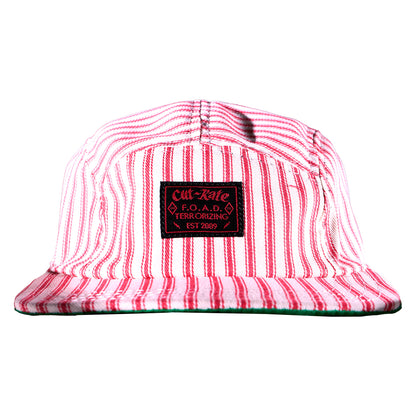 Engineer Striped Hickory 5 Panel Hat