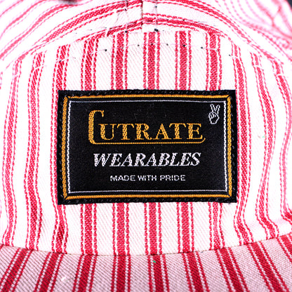 Engineer Striped Hickory 5 Panel Hat