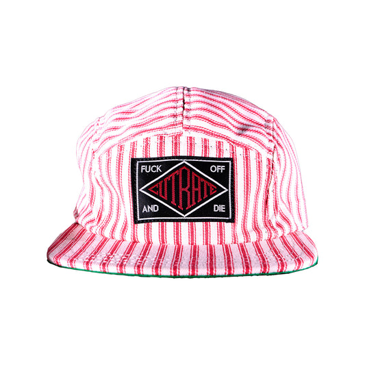 Engineer Striped Hickory 5 Panel Hat