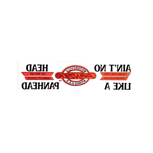 Ain't No Head Like a Panhead Panzer Motorcycle Works Bumper Sticker