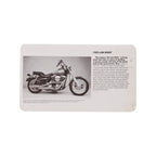 Vintage 1988 Harley FXR Dealer License Plate Sign – Original Paper Display